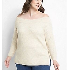 Long sleeve, off shoulder pullover